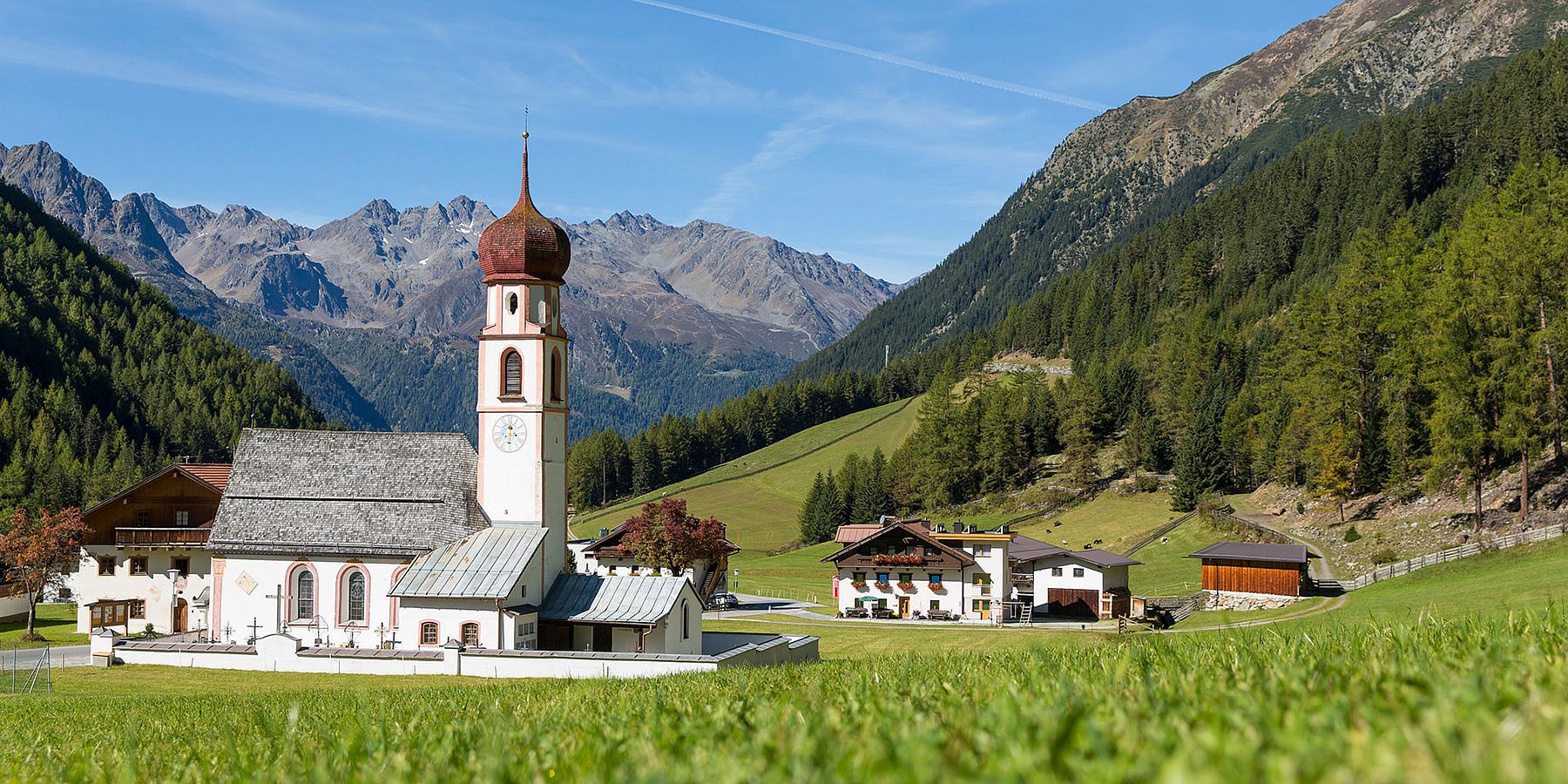 Wanderdorf Gries im Sommer